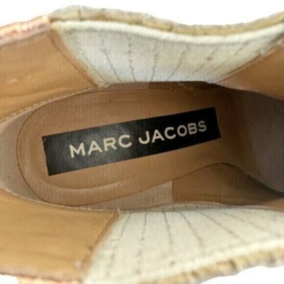 Marc Jacobs Rocket Chelsea Rose Gold Round Block Heel Ankle Booties Size 5 - Picture 11 of 11